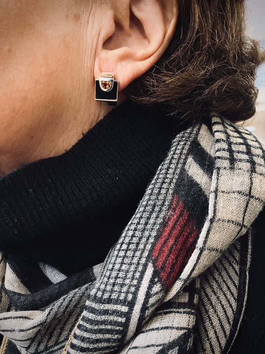 The Geometric Earrings • Silver