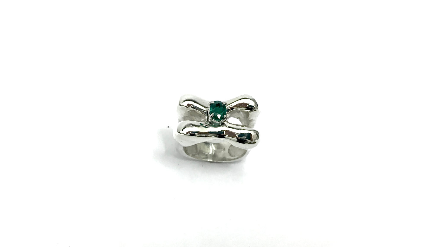 Emerald Bone Ring