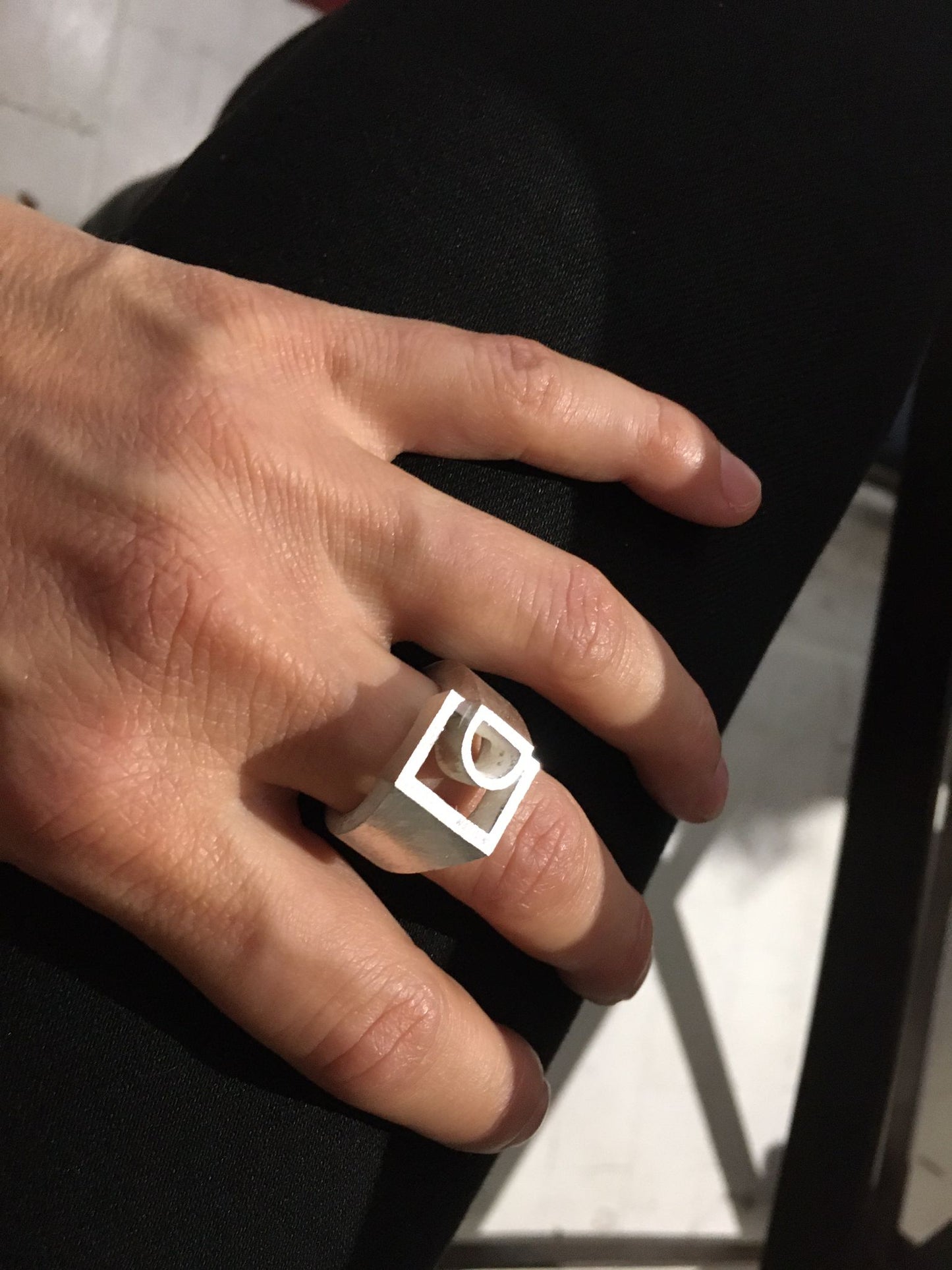 The Geometric Ring •White Gold